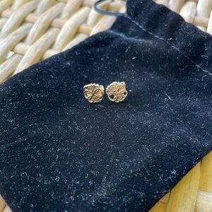 Alex & Ani Path of Life Gold Earrings